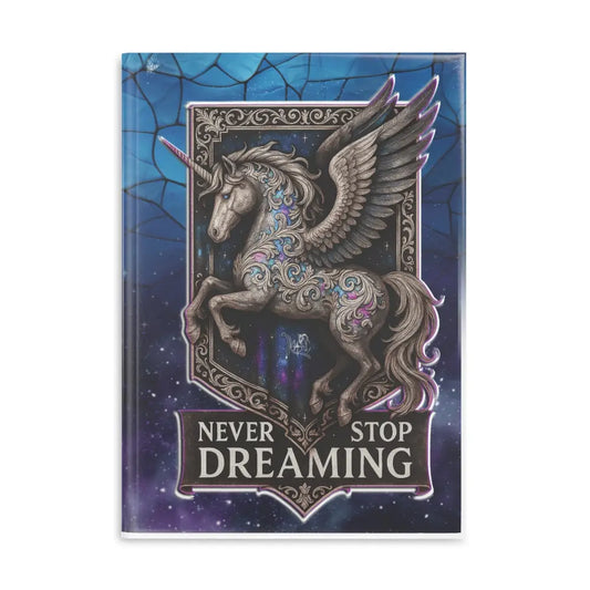 Unicorn-themed journal from Never Stop Dreaming Equestrian Fantasy Hardcover Notebook