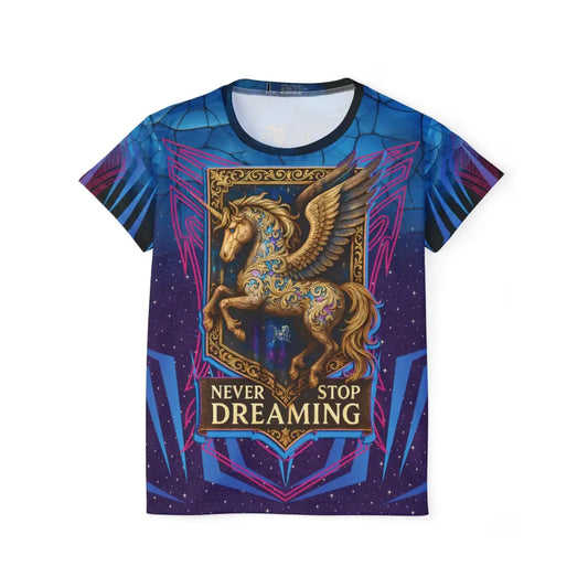 Unicorn-themed T-shirt from Never Stop Dreaming Limited Edition Pegasus Jersey Starborn Apparel
