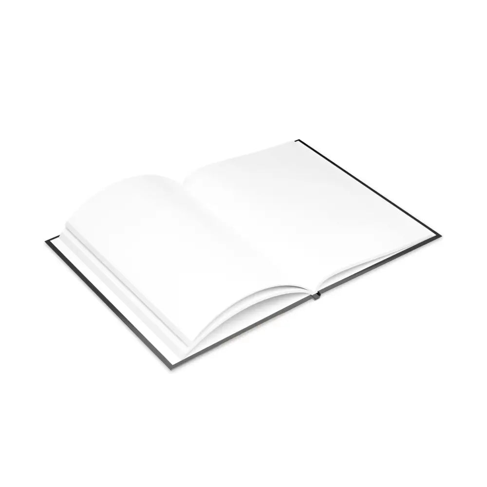 Open blank hardcover notebook featuring Winged Horse design from Oso Guardian of the Keep collection