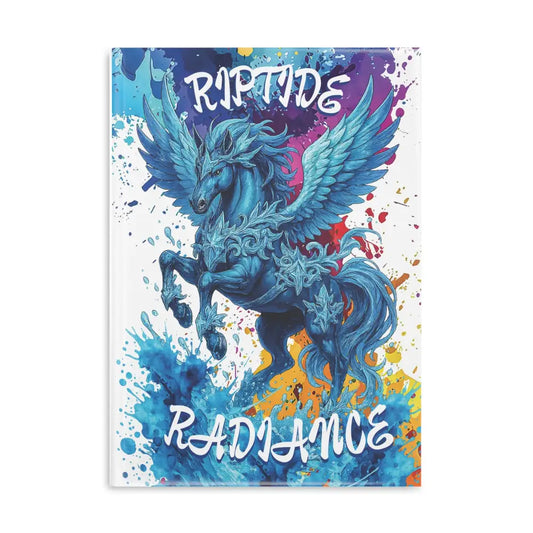 Pegasus-themed hardcover notebook from Riptide Radiance with winged horse design