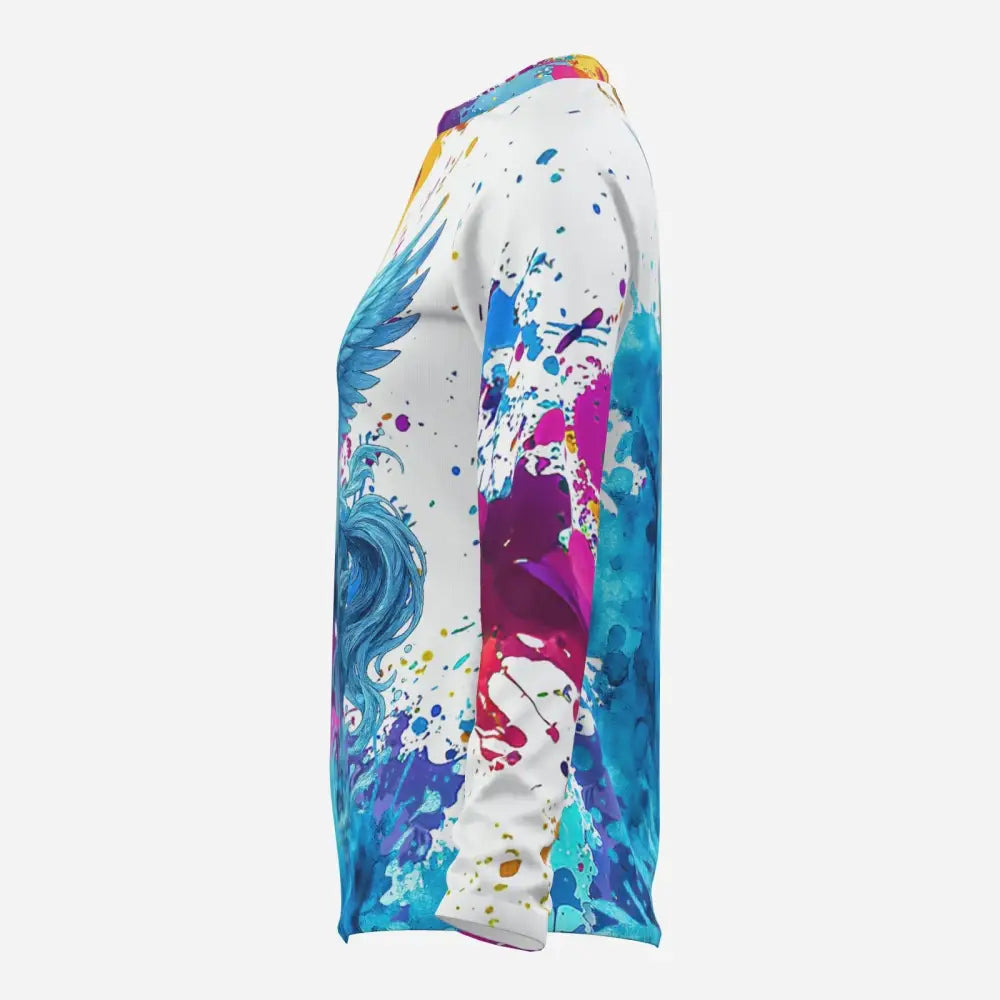 Colorful long-sleeved Riptide Radiance Fantasy Pegasus Sun Shirt UPF50+